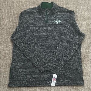 New York Jets Pullover Jacket 1/4 Zip Mens 3XL NFL Team Apparel